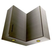 HYBRID L Shaped Corner Wall Cabinet With Lights